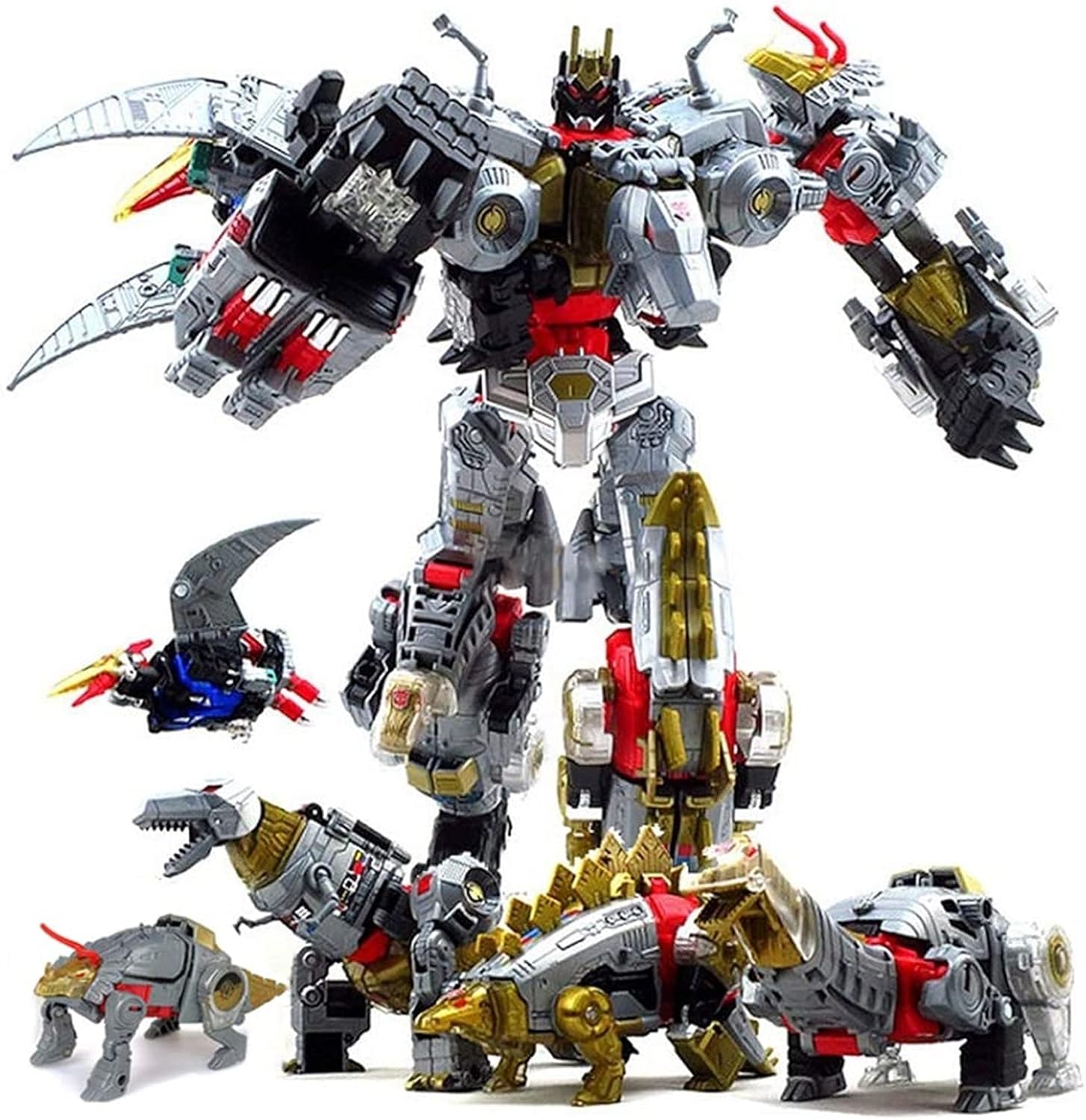 QMMD Transformer Toy 5 en 1 Dinobots Combiner Figure Dinoking ...